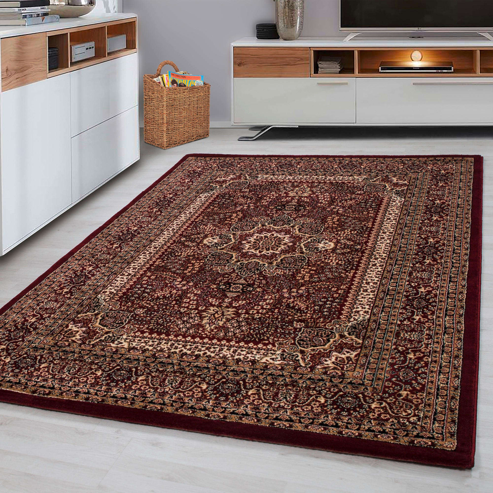 VÄVD MATTA 300/400 cm Marrakesh  - röd, Klassisk, textil (300/400cm) - Novel