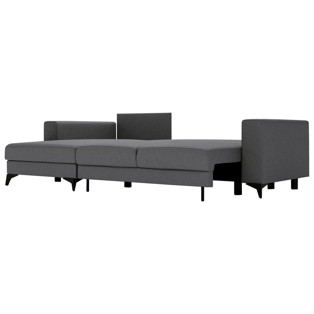 Thumbnail - Livetastic Ecksofa, Grau, Textil, 3-Sitzer, Füllung: Schaumstoff, Ottomane links, L-Form, 244x156 cm, Made in EU, Liegef...