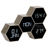 WECKER Six in the mix Goldfarben  - Goldfarben, Basics, Kunststoff (17,5/12/4,5cm) - Karlsson