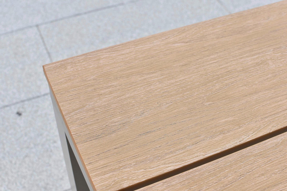 GARTENTISCHGRUPPE  - Champagner/Naturfarben, KONVENTIONELL, Kunststoff/Textil - Gardenson