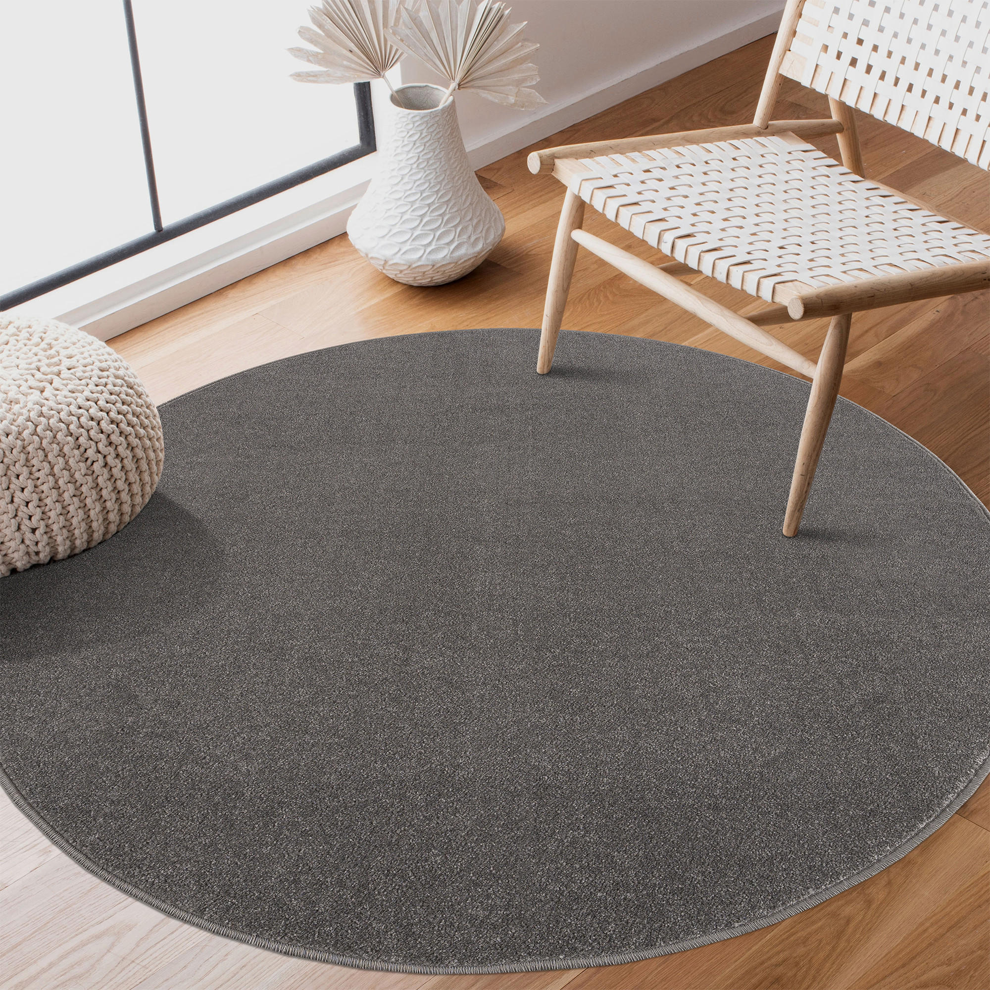 TKANA PREPROGA Uni 150 cm tkano siva - siva, Trendi, umetna masa/tekstil (150cm)