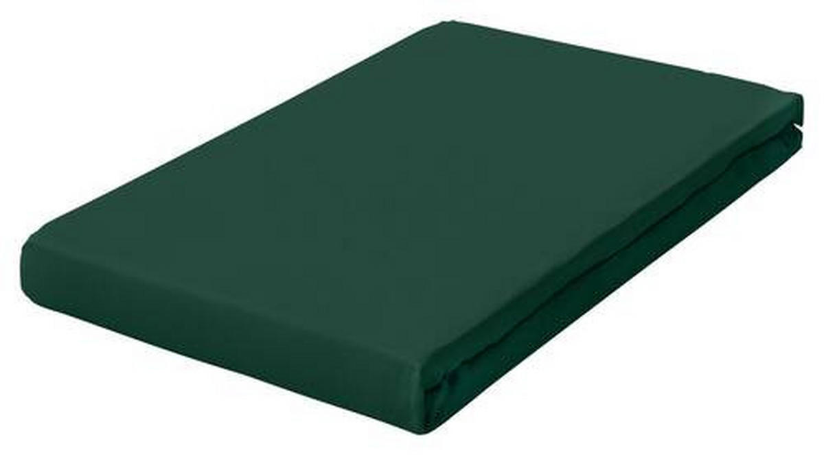 SPANNBETTTUCH FROTTEX Frottee  - Dunkelgrün, Basics, Textil (100/200cm) - Schlafgut