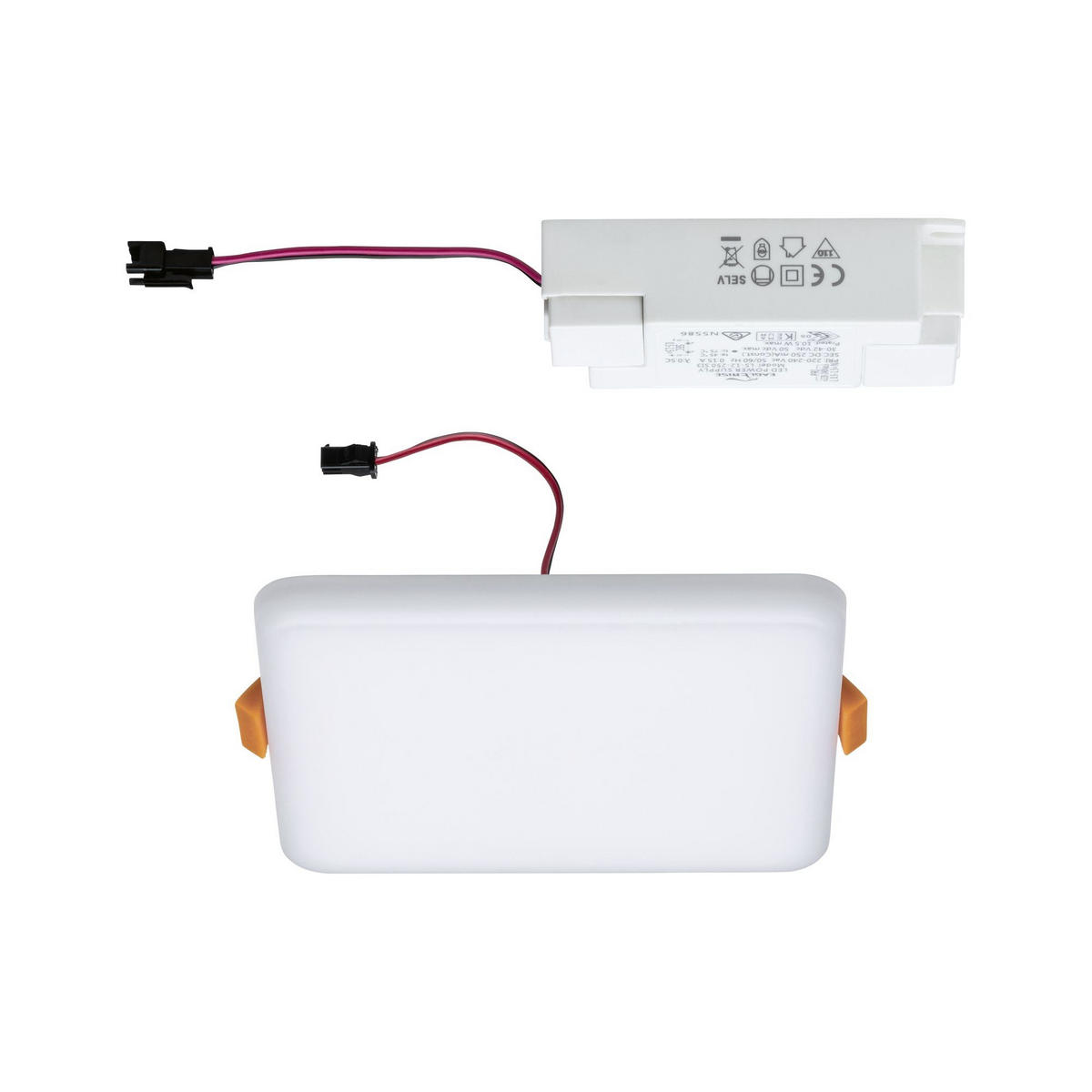 LED-PANEEL 12,5/12,5/1 cm   - Weiß, LIFESTYLE, Kunststoff (12,5/12,5/1cm) - Paulmann