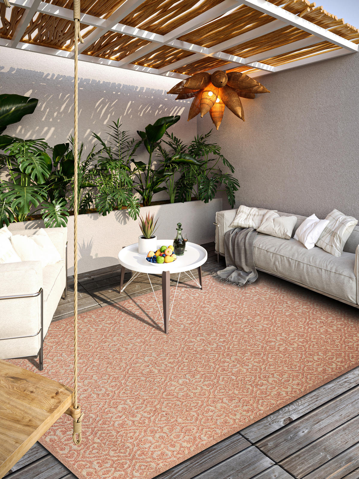 OUTDOORTEPPICH 160/230 cm Kollektion 1883 Kupferfarben  - Kupferfarben, Design, Kunststoff/Textil (160/230cm) - Villeroy & Boch