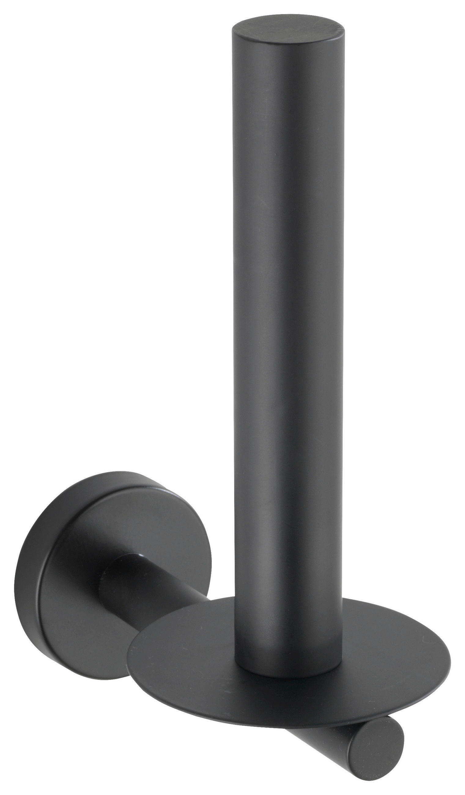 TOILETTENPAPIERHALTER - Schwarz, Basics, Metall (8/18/12,5cm) - Wenko