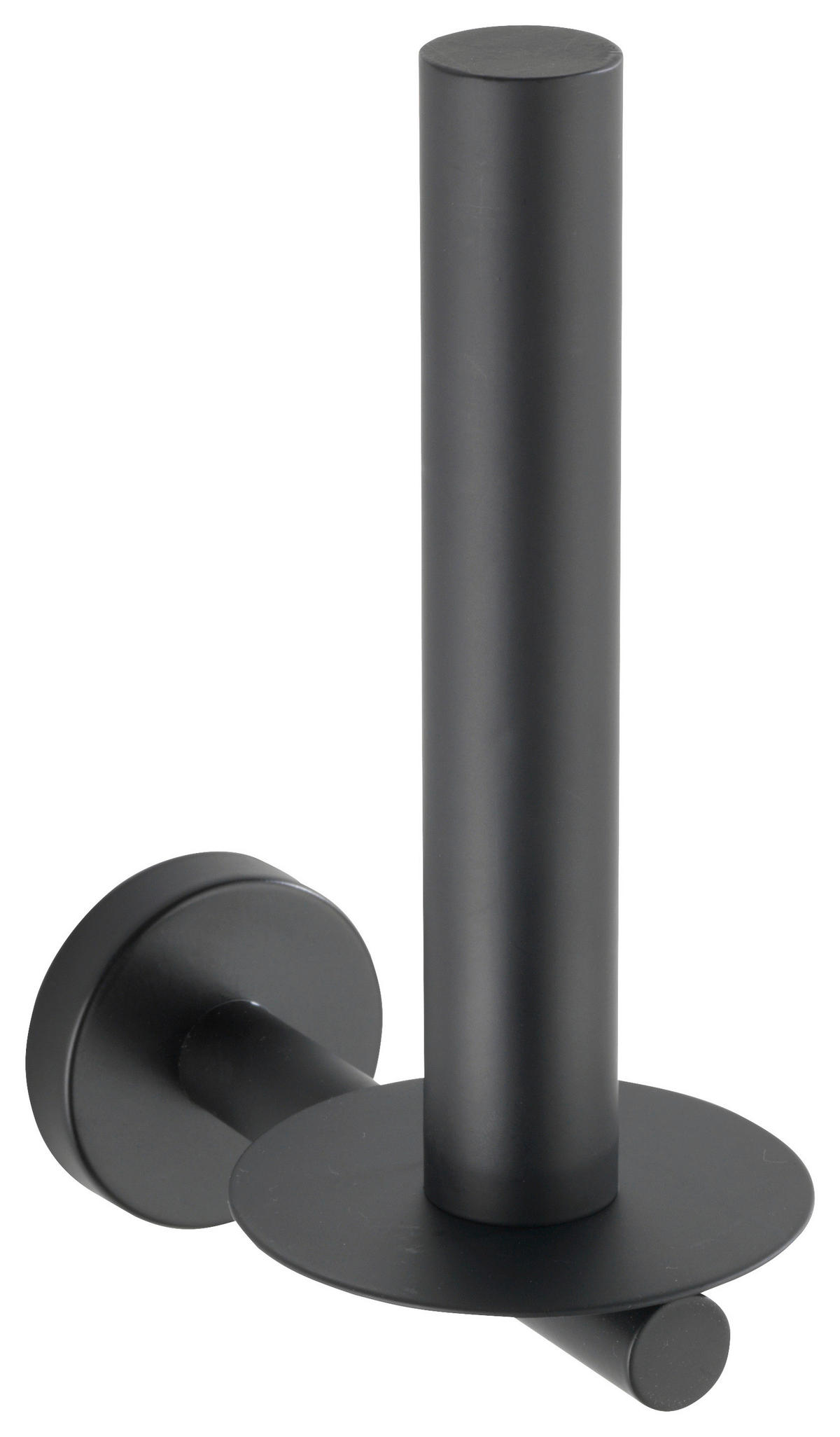 TOILETTENPAPIERHALTER - Schwarz, Basics, Metall (8/18/12,5cm) - Wenko