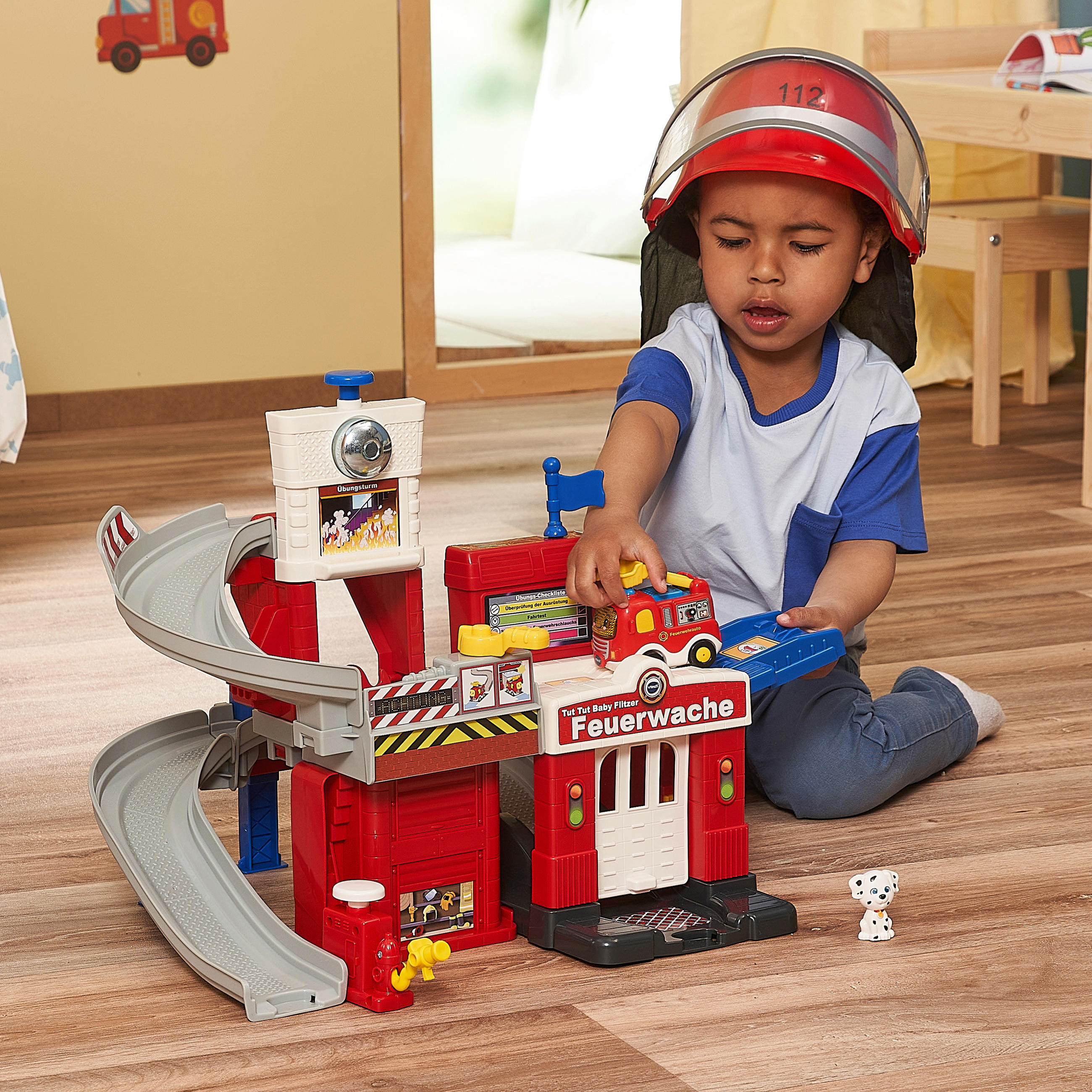 PARKGARAGE - Rot/Multicolor, Basics, Kunststoff (45/33/12,8cm) - Vtech