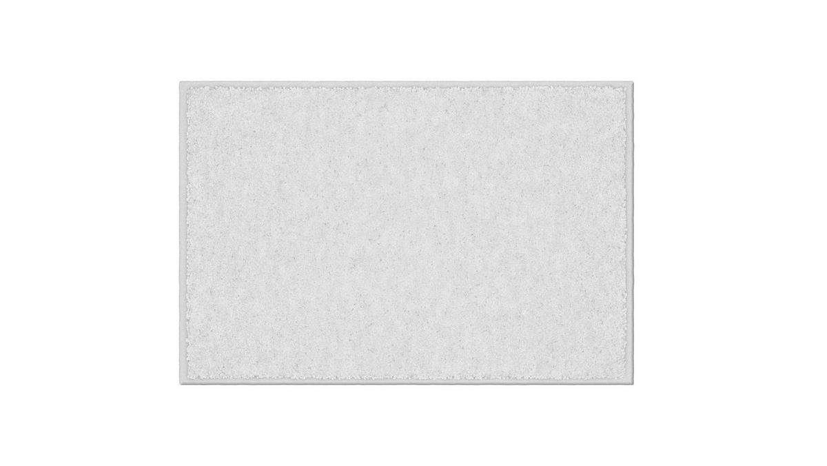 BADEMATTE Weiß 60/90 cm  - Weiß, Basics, Kunststoff/Textil (60/90cm) - Grund