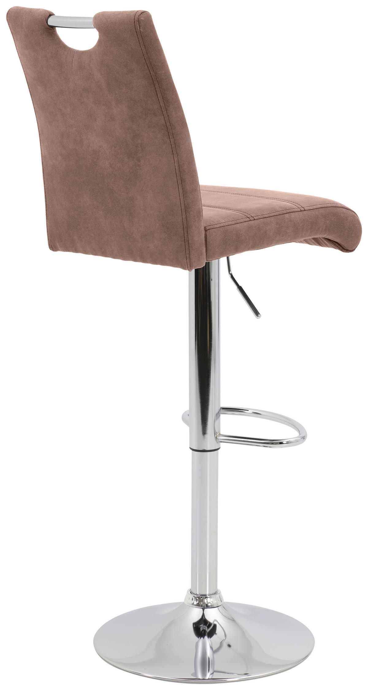 BARHOCKER in Textil Beige  - Chromfarben/Beige, KONVENTIONELL, Textil/Metall (38/97-119/50cm) - Carryhome