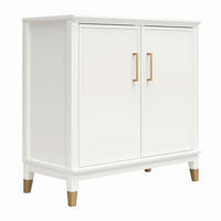 KOMMODE Westerleigh, 84/84/40 cm,  - Goldfarben/Weiß, Design, Holzwerkstoff/Metall (84/84/40cm) - MID.YOU