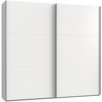 SCHWEBETÜRENSCHRANK in Weiss  - Chromfarben/Weiss, Modern, Holzwerkstoff (250/236/65cm) - MID.YOU
