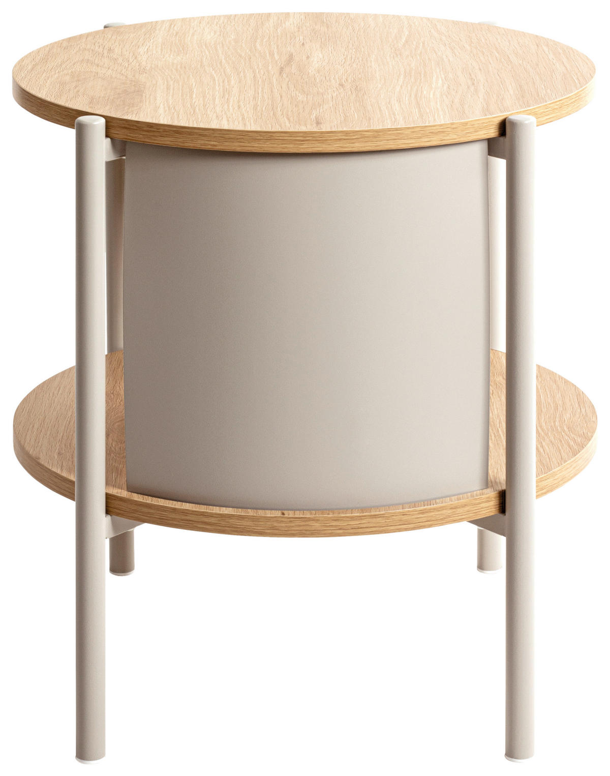 BEISTELLTISCH in Metall, Holzwerkstoff  - Kaschmir/Eichefarben, Trend, Holzwerkstoff/Metall (40/44cm)
