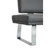 SITZBANK in Edelstahlfarben, Grau - Edelstahlfarben/Grau, Design, Leder/Metall (239cm) - Dieter Knoll SITZBANK in Edelstahlfarben, Grau - Edelstahlfarben/Grau, Design, Leder/Metall (239cm) - Dieter Knoll