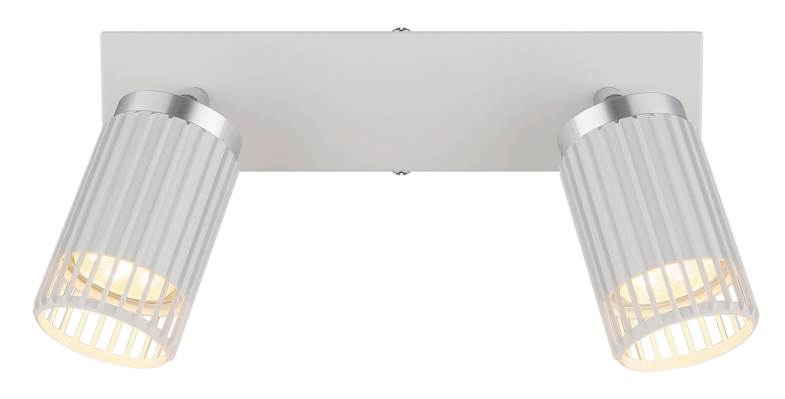 Thumbnail - Globo Strahler Korben, Weiß, Chrom, Metall, 12.5x15.5x26 cm, CE, Lampen & Leuchten, Innenbeleuchtung, Spots & Strahler