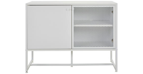 SIDEBOARD 100/75/41 cm  in Weiß  - Schwarz/Weiß, MODERN, Holzwerkstoff/Metall (100/75/41cm) - Novel