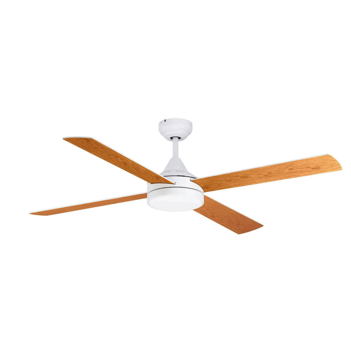 DECKENVENTILATOR 19 W  122/32,6 cm    - Weiss/Eichefarben, Basics, Naturmaterialien/Kunststoff (122/32,6cm) - Eglo