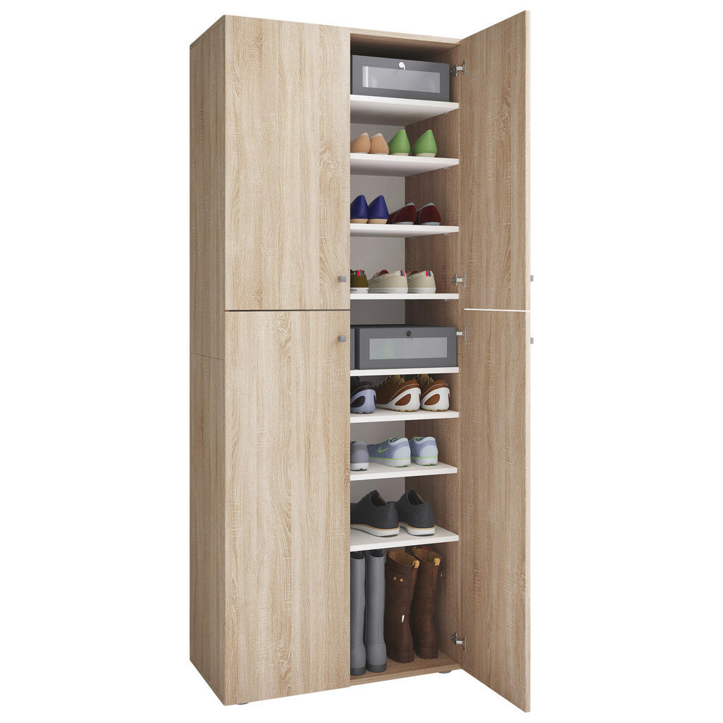 Schuhschrank Lona Xxl 9 Fächer Eiche Dekor