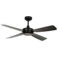 DECKENVENTILATOR   107 cm   - Schwarz, Trend, Kunststoff (107cm) - P & B