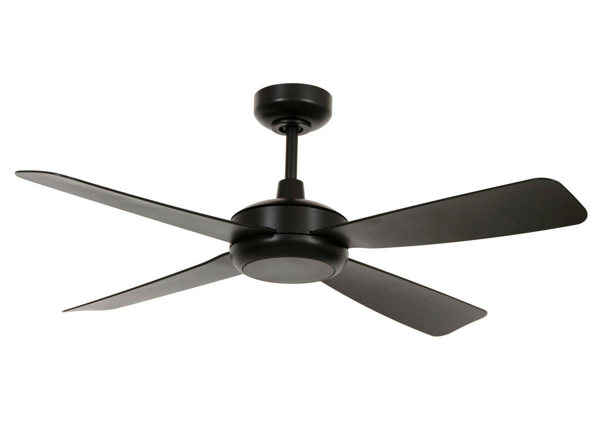 DECKENVENTILATOR   107 cm   - Schwarz, Trend, Kunststoff (107cm) - P & B