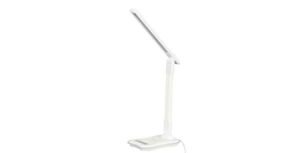 LED-SCHREIBTISCHLEUCHTE 31,6/18,1/12,1 cm   - Weiß, LIFESTYLE, Kunststoff (31,6/18,1/12,1cm) - Novel