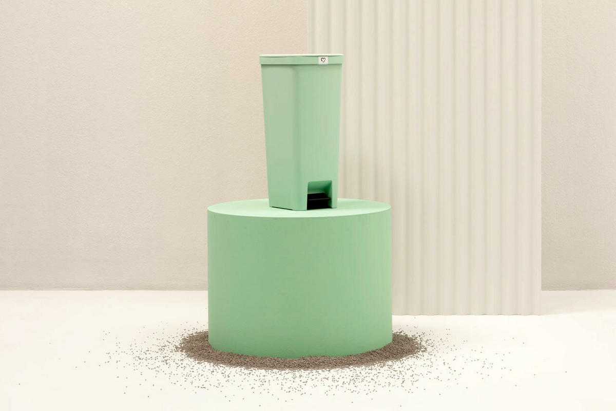 KOŠ ZA SMETI - zelena, Basics, umetna masa (28/66.6/35.2cm) - Brabantia