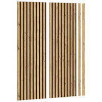 AKUSTIKPANEEL Nachbildung 120/40/2 cm  - Eiche Artisan, Basics, Holzwerkstoff/Textil (120/40/2cm) - MID.YOU