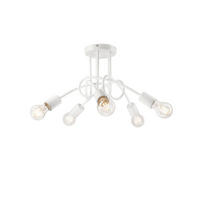 DECKENLEUCHTE  30/46 cm    - Weiß Hochglanz, KONVENTIONELL, Metall (30/46cm)