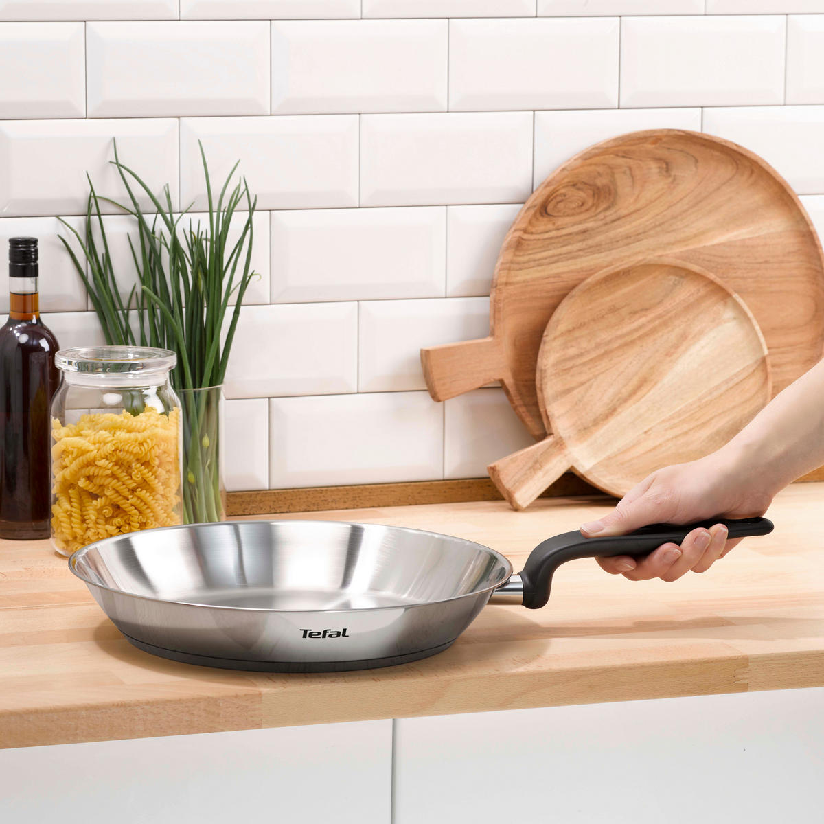 STEKPANNA   24 cm  - stålfärgad, Design, metall (24cm) - Tefal
