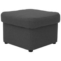 HOCKER Webstoff Grau  - Schwarz/Grau, KONVENTIONELL, Kunststoff/Textil (60/40/60cm) - MID.YOU