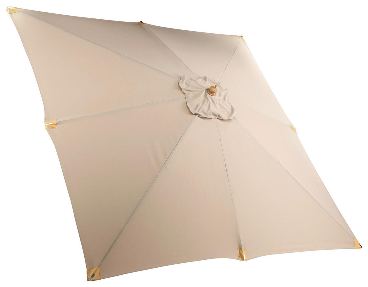 SONNENSCHIRM 300 cm  - Hellbraun, KONVENTIONELL (300/262/300cm) - Gardenson