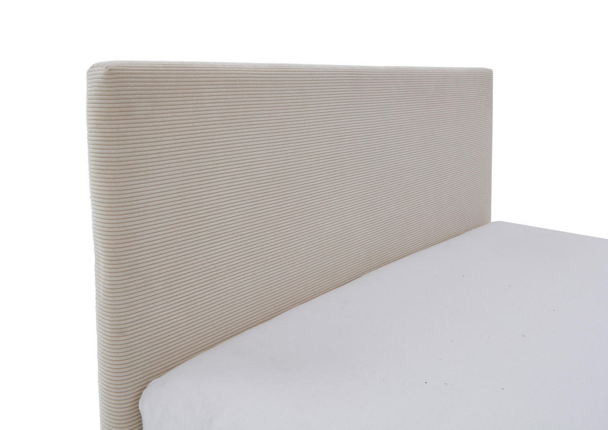 POLSTERBETT 90/200 cm  in Beige  - Eichefarben/Beige, Konventionell, Holz/Textil (90/200cm) - Stylife