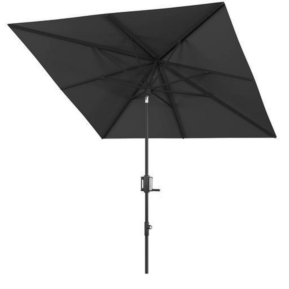SONNENSCHIRM  240/224-257 cm  - Schwarz, Basics, Textil/Metall (240/224-257cm) - KNIRPS