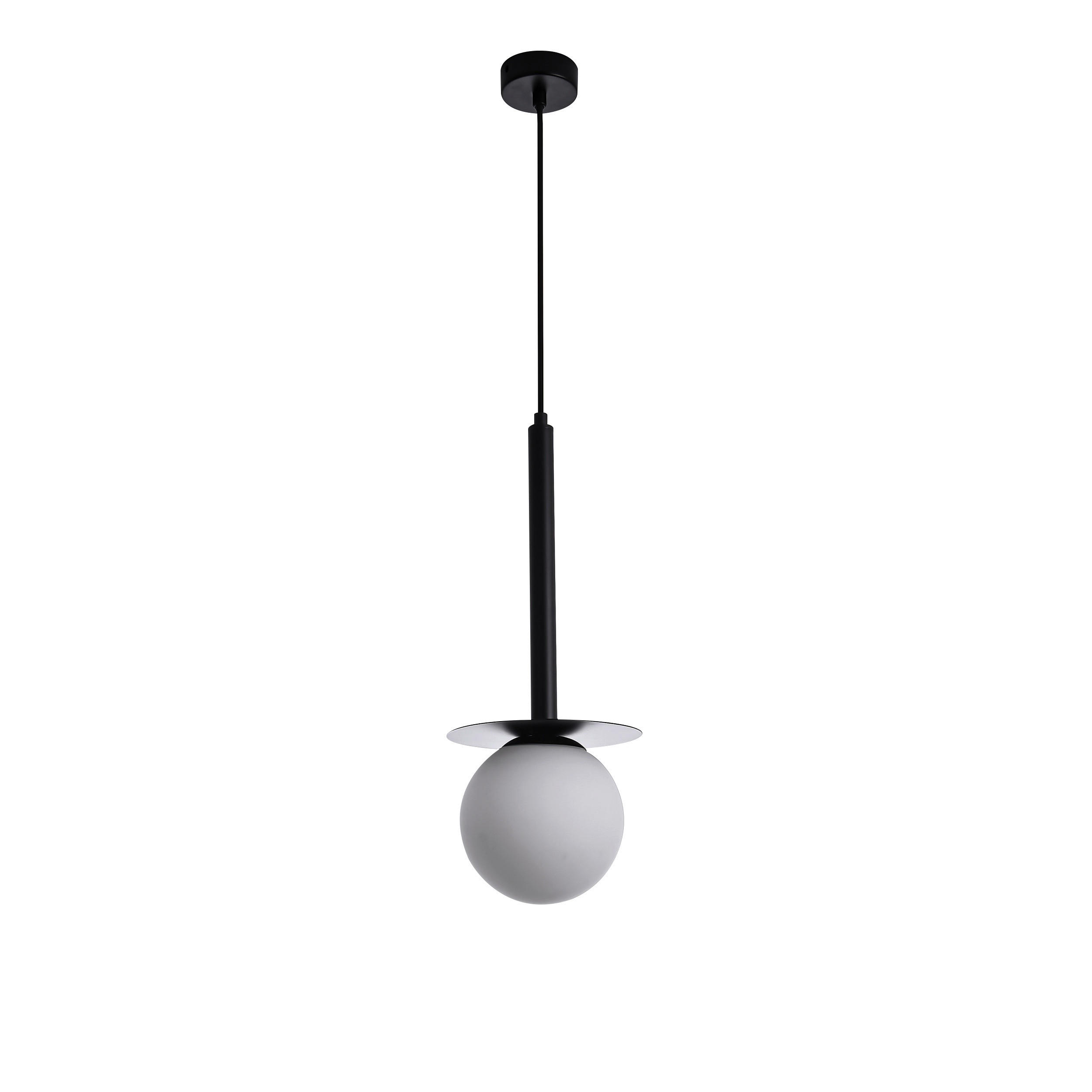 HÄNGELEUCHTE    - Schwarz, Design, Metall (125/18/18cm)