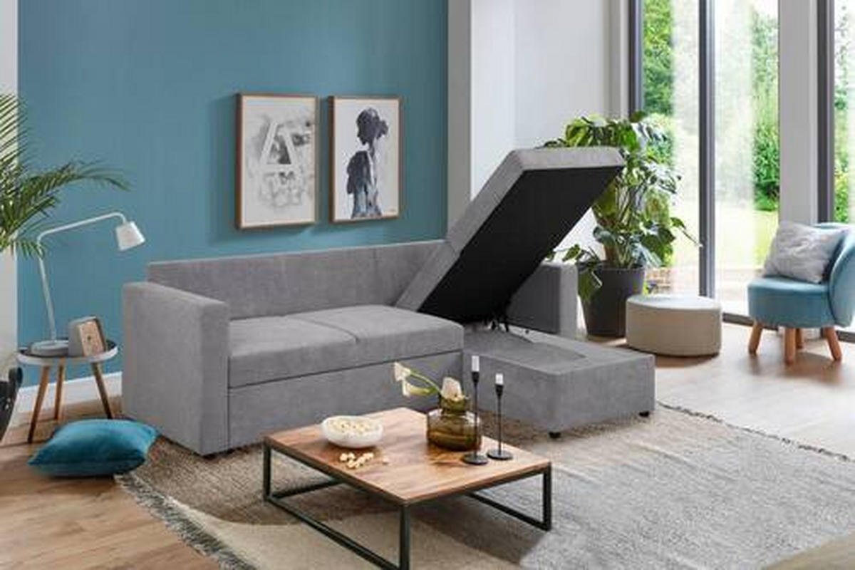 COLțAR textil gri  - negru/gri, Konventionell, plastic/textil (230/155cm) - Carryhome