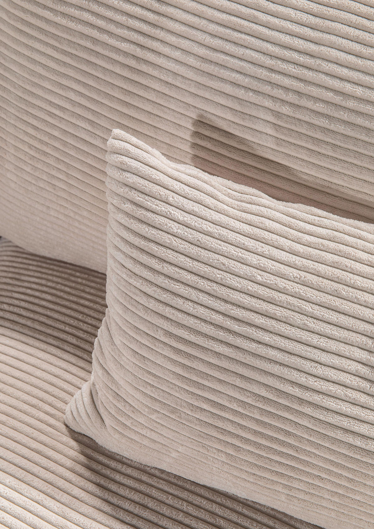 BIGSOFA in Cord Bernsteinfarben  - Bernsteinfarben/Schwarz, ROMANTIK / LANDHAUS, Kunststoff/Textil (270/67/120cm) - Landscape