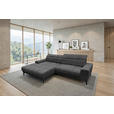 ECKSOFA inkl.Funktionen Anthrazit Chenille  - Anthrazit/Schwarz, MODERN, Textil/Metall (195/300cm) - Xora