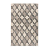 LÄUFER 80/150 cm Splash 800 Creme / Grau  - Creme/Grau, KONVENTIONELL, Textil (80/150cm)