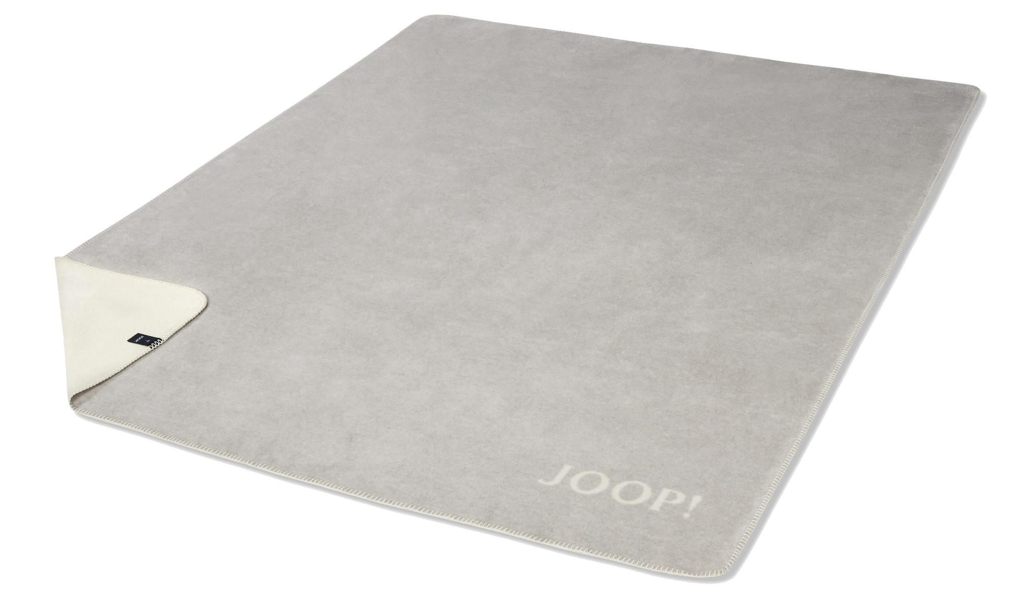 WOHNDECKE Uni Doubleface 150/200 cm - Beige/Hellgrau, Basics, Textil (150/200cm) - Joop!