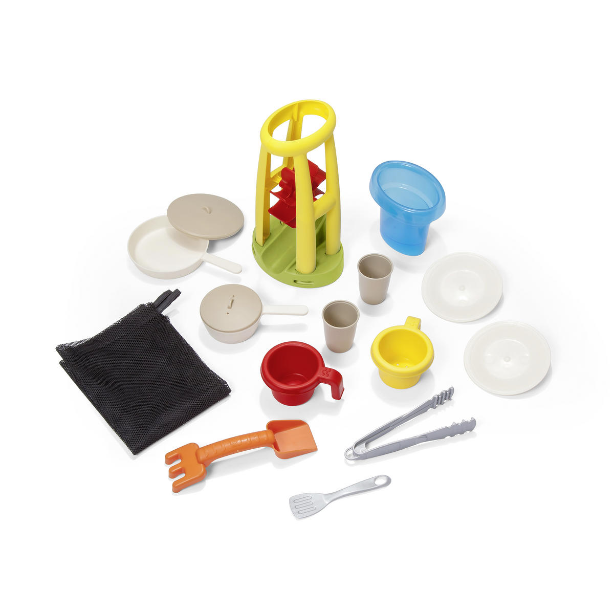 SPIELHAUS 132,8/152,4/137,16 cm SPIELHAUS PATIO 16-TLG.  - Blau/Greige, Basics, Kunststoff/Textil (132,8/152,4/137,16cm) - Ambia Garden