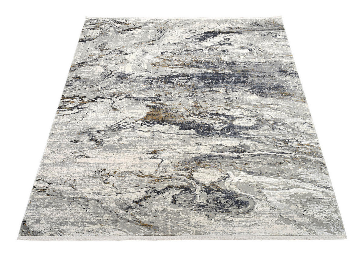 LÄUFER 80/250 cm  - Goldfarben/Grau, Design, Textil (80/250cm) - Dieter Knoll