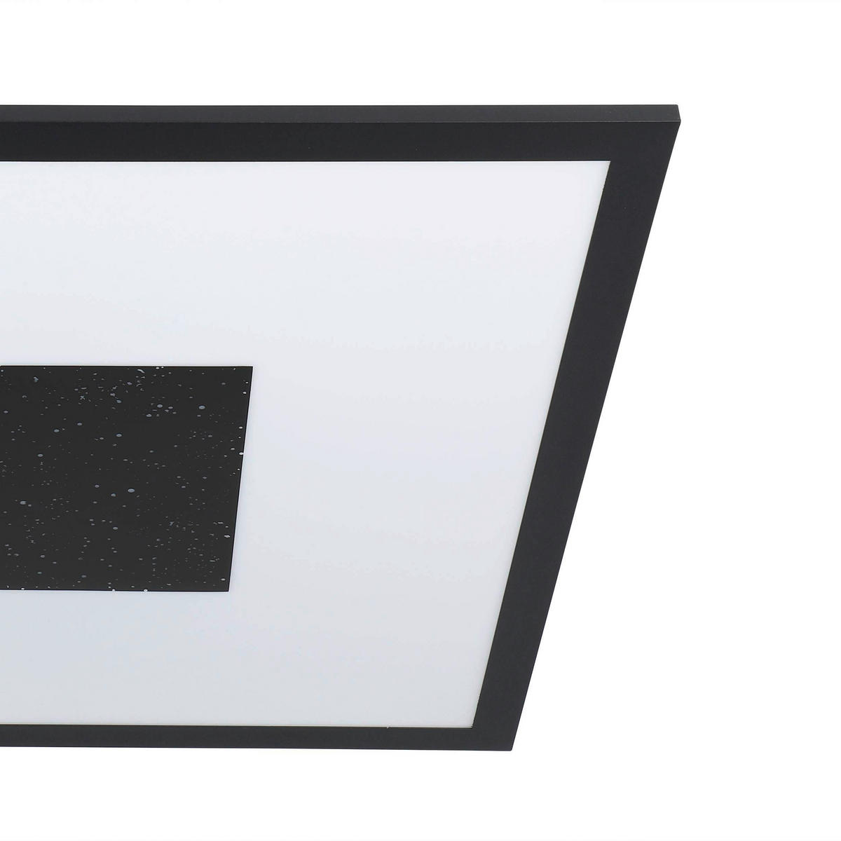 LED-DECKENLEUCHTE 44,5/44,5/5 cm   - Schwarz/Weiß, Basics, Kunststoff/Metall (44,5/44,5/5cm) - Eglo