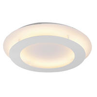 LED-DECKENLEUCHTE Merle 50/50/8 cm   - Weiß, Design, Metall (50/50/8cm)