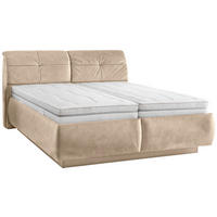 POLSTERBETT 180/200 cm  in Beige  - Weiss/Beige, Konventionell, Holz/Holzwerkstoff (180/200cm) - Beldomo - Sleep