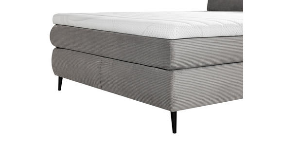 BOXSPRINGBETT 180/200 cm  in Grau  - Schwarz/Grau, Trend, Holz/Textil (180/200cm) - Esposa