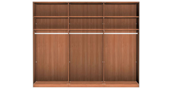 SCHWEBETÜRENSCHRANK 250/236/67 cm 3-türig Buchefarben - Buchefarben, Natur, Glas/Holz (250/236/67cm) - Linea Natura