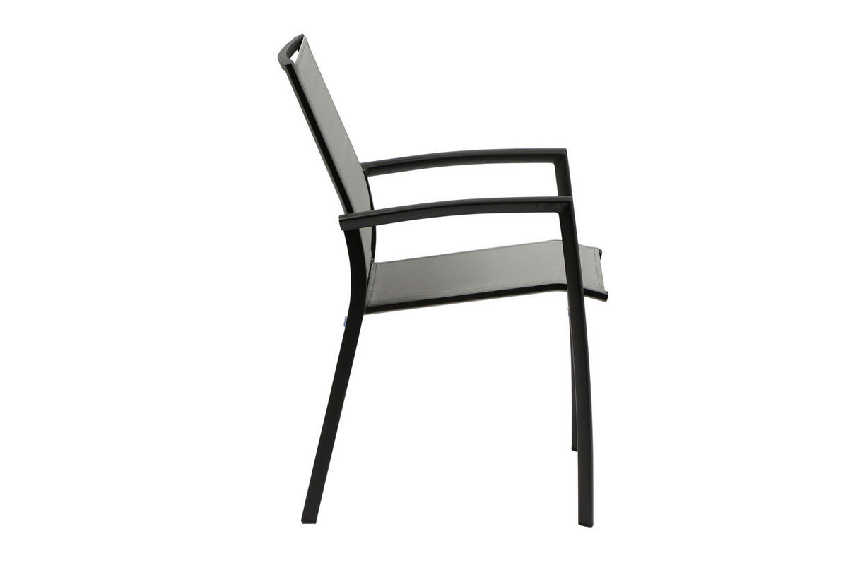 LOUNGESESSEL  - Anthrazit, Basics, Kunststoff/Metall (56/89/61,5cm) - Siena Garden