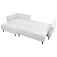 ECKSOFA Creme Chenille  - Creme/Schwarz, MODERN, Textil/Metall (200/285cm) - Carryhome