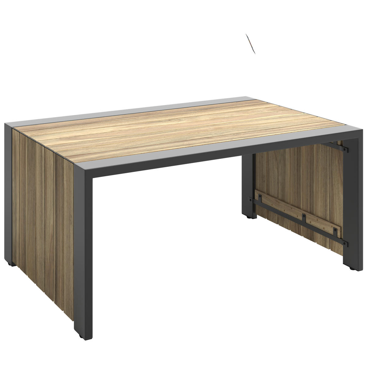 LOUNGEGARNITUR 311/246 cm Akazie Aluminium  - Anthrazit/Grau, Lifestyle, Holz/Textil (311/246cm) - Ambia Garden