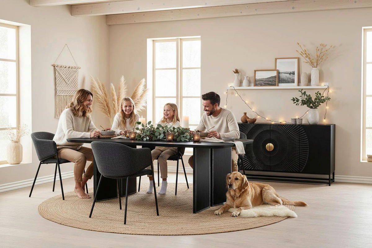 SIDEBOARD 150/75/38 cm  - Goldfarben/Schwarz, Design, Holz/Metall (150/75/38cm) - MID.YOU