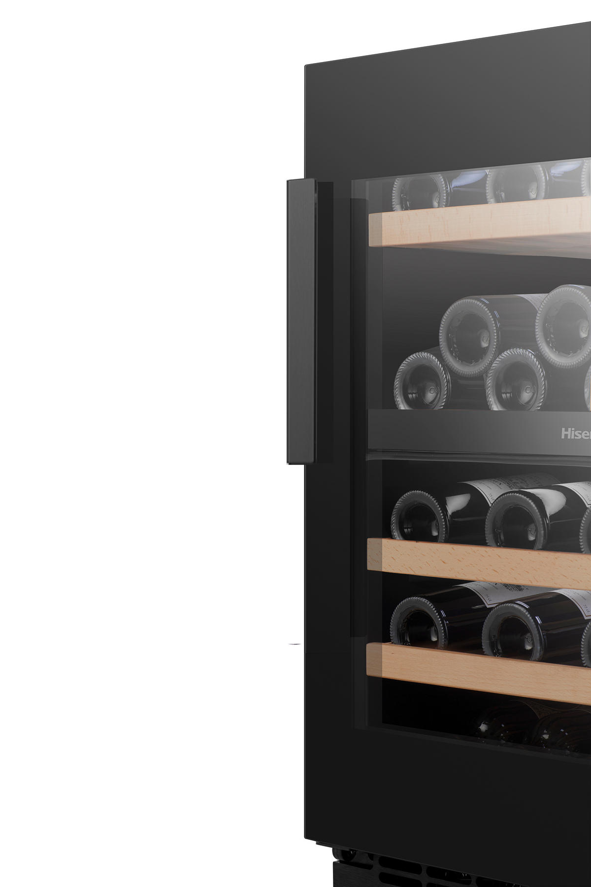 WEINKLIMASCHRANK RW3N122GSLF  - Schwarz, MODERN, Glas/Metall (59,5/81,9/57,5cm) - Hisense